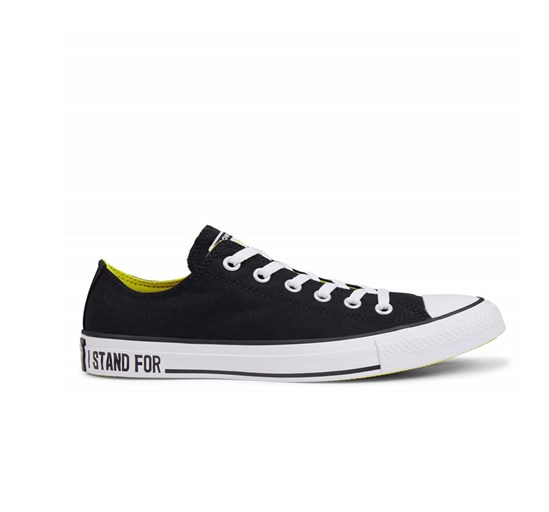 Bajas Converse Chuck Taylor All Star I Stand For Mujer Negras / Amarillo / Blancas | 7392160-BK